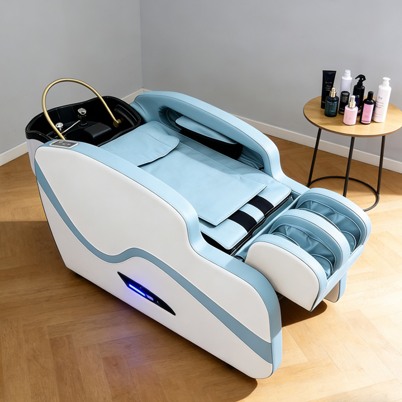 Spa Wellness Center - デラックス日本式ヘッドセラピーマッサージベッド（セラミックシャンプー台付き）、スパ、ウェルネスセンターに最適