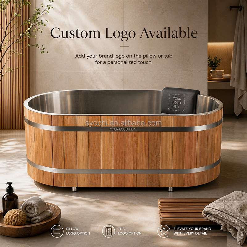 高級ステンレス製木製仕上げコールドプランジアイスバス（スパ、 - Wellness Spa With Hotel のレビューと価格