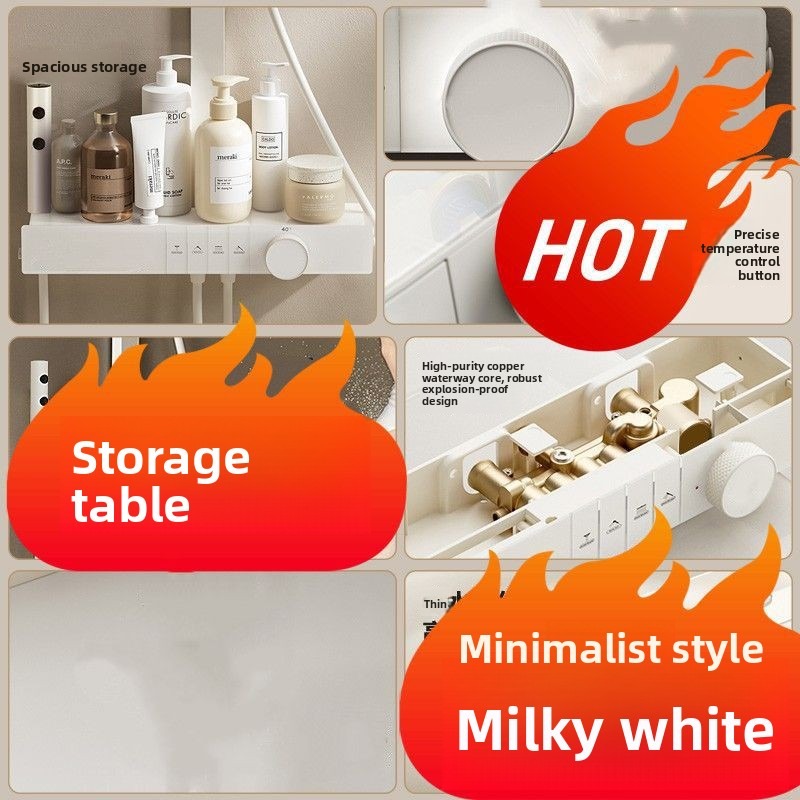 サーモスタット式壁掛けシャワーシステム シームレススパ雰囲気 - Spa & Wellness Earth City Москва のレビューと価格