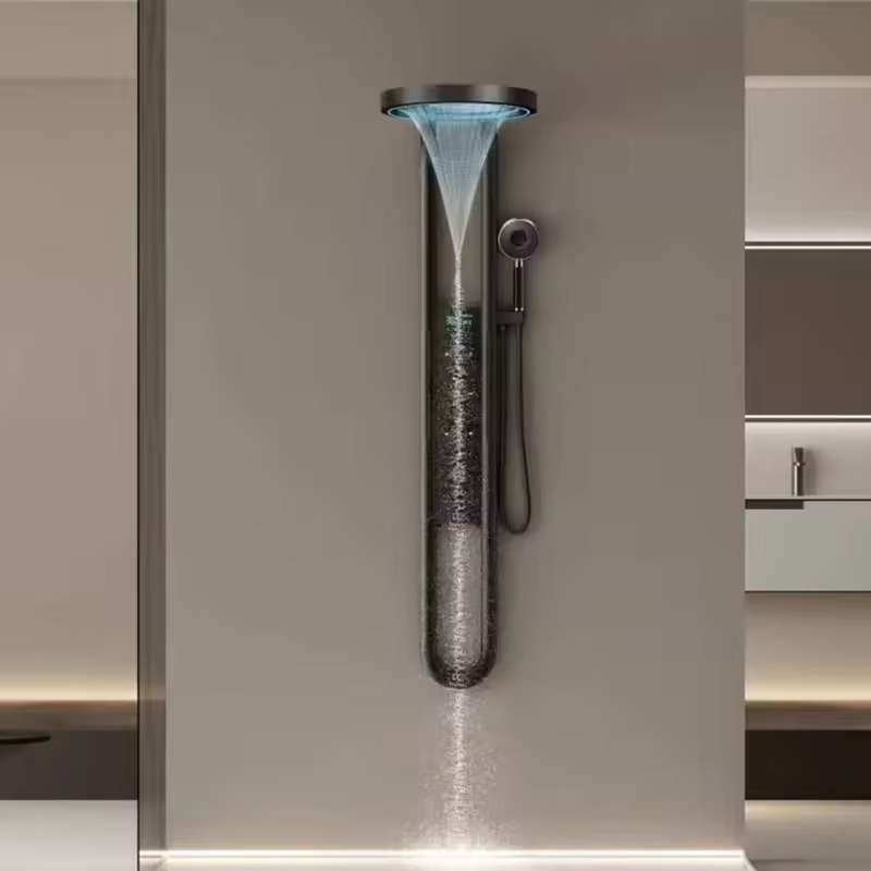 スマートデジタルディスプレイサーモスタットシャワーシステム壁 - Spa & Wellness Earth City Москва のレビューと価格