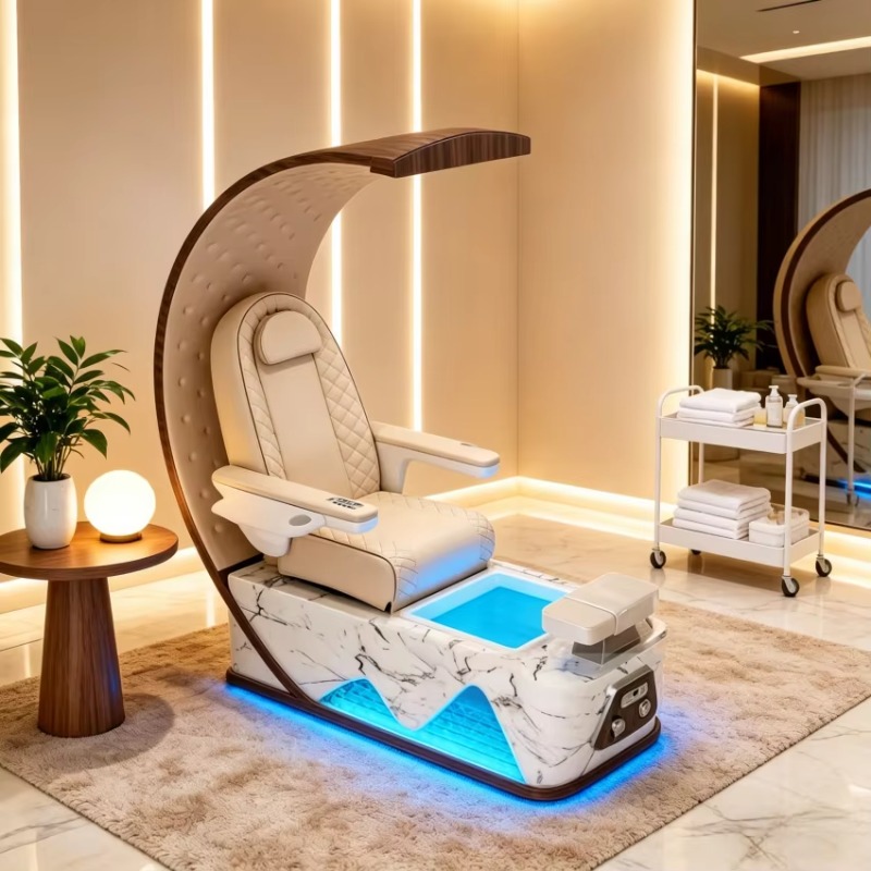 高級電動ペディキュアマッサージチェア、モダンレザー製スパフッ - Wellness Spa With Hotel のレビューと価格