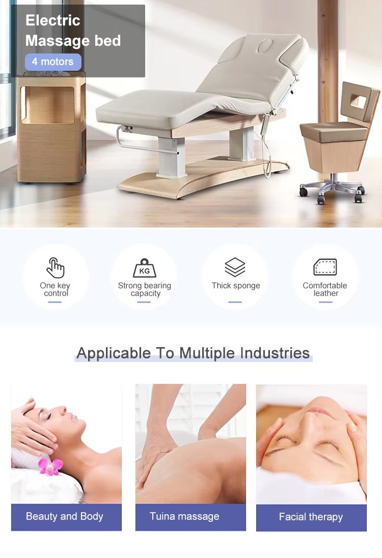 工場カスタマイズ木目調ベースマッサージベッド 電動スパウェル - Spa Wellness Center のレビューと価格